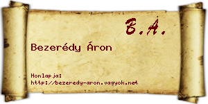 Bezerédy Áron névjegykártya